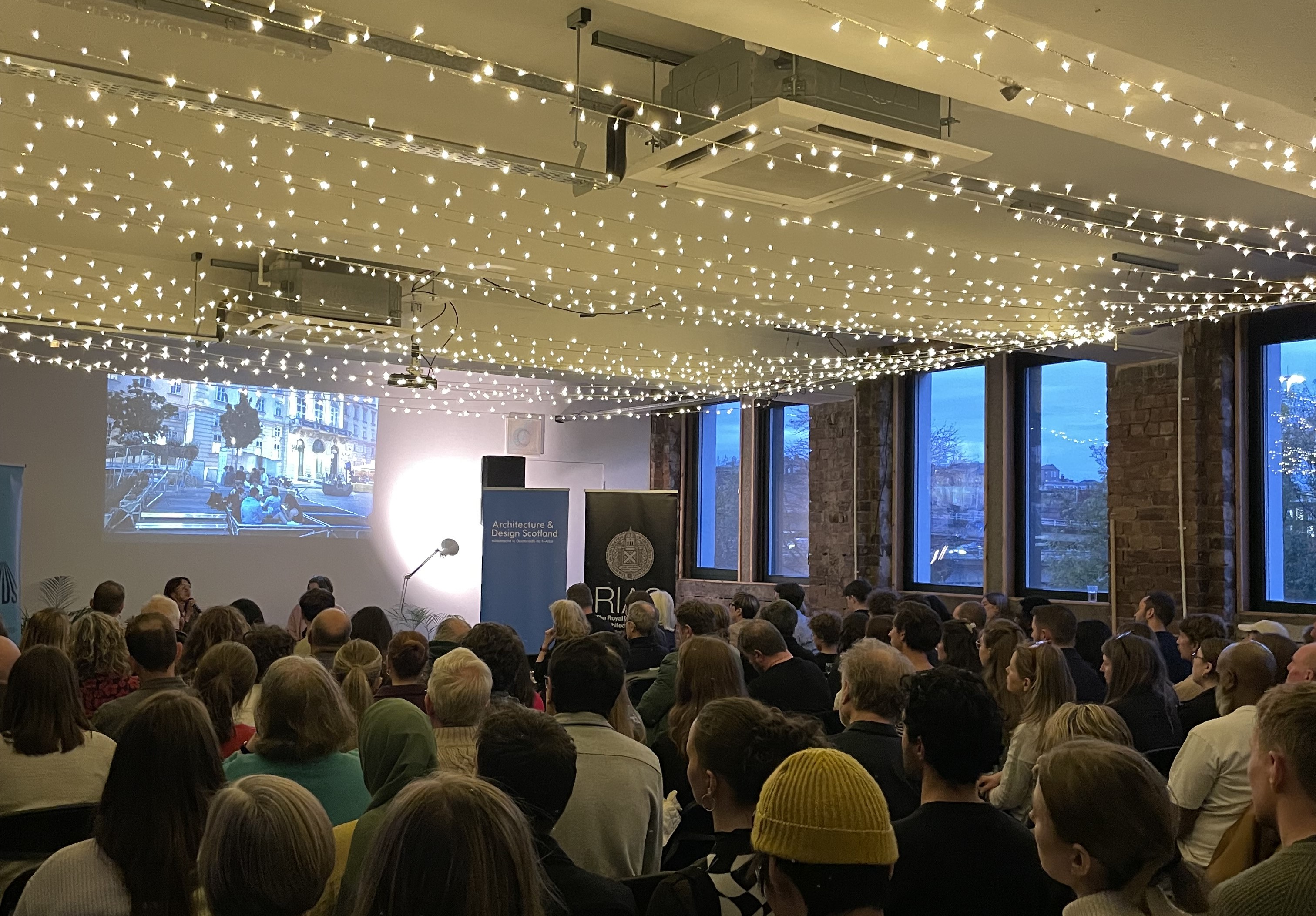 Crowd at the student awards