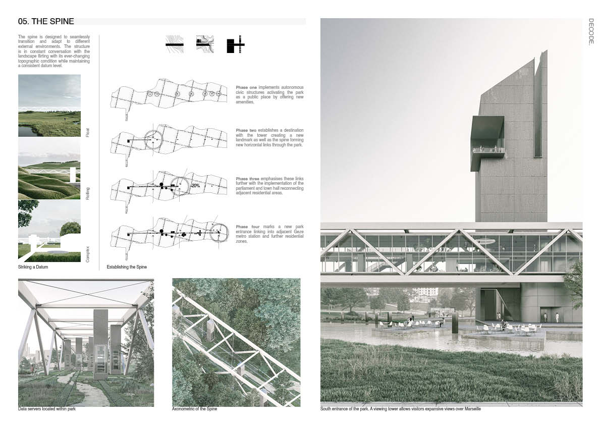 Architectural rendering building from DECODE by 2024 Student Award winner Euan Clarke.