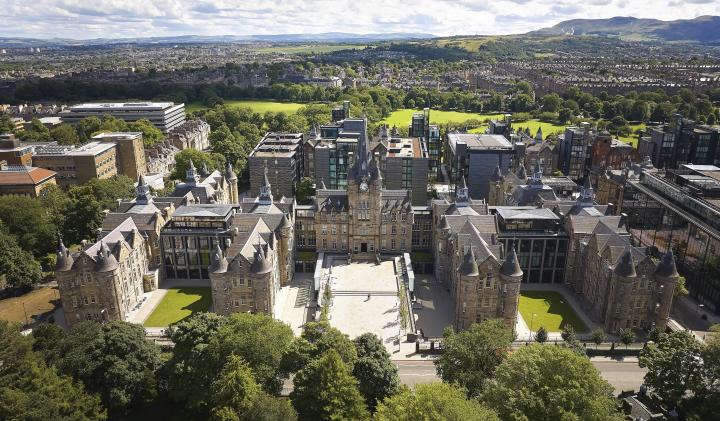 A bird's eye view of the Edinburgh Futures Institute Campus