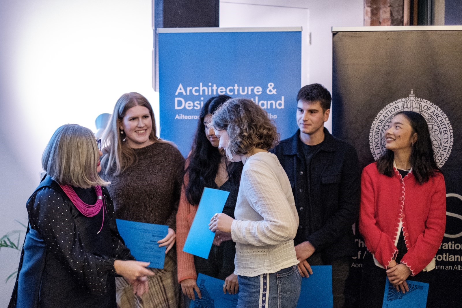 Board Member Lynn Wilson dishing out the awards. Image credit: Stuart Hay, RIAS 